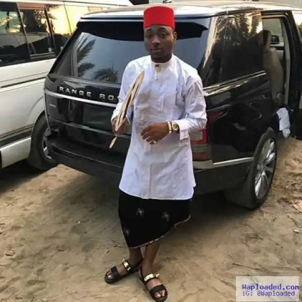 Photos: Davido Gets Interrogated By Igbo Chief